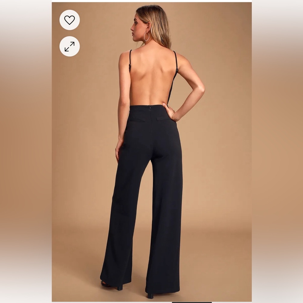 Lulus Something to Behold Black Jumpsuit